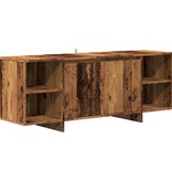 VidaXL Tv-meubel 130x35x50 cm bewerkt hout oud houtkleurig