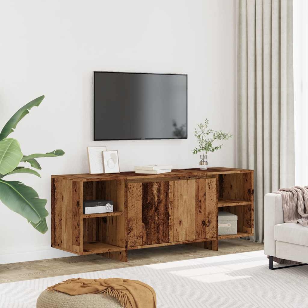 VidaXL Tv-meubel 130x35x50 cm bewerkt hout oud houtkleurig