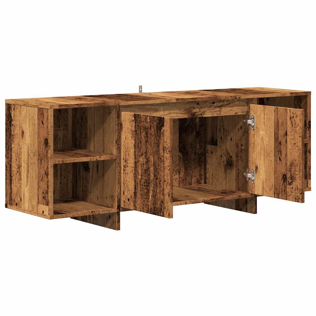 VidaXL Tv-meubel 130x35x50 cm bewerkt hout oud houtkleurig