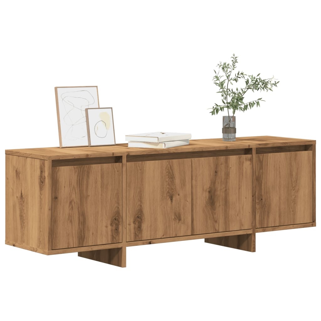 VidaXL Tv-meubel 120x30x40,5 cm bewerkt hout artisanaal eikenkleurig