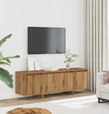 VidaXL Tv-meubel 120x30x40,5 cm bewerkt hout artisanaal eikenkleurig