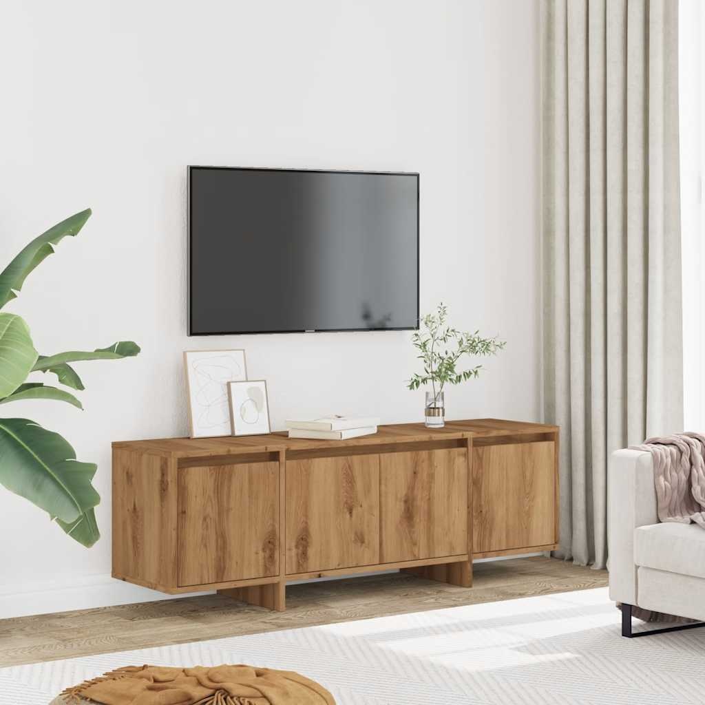 VidaXL Tv-meubel 120x30x40,5 cm bewerkt hout artisanaal eikenkleurig