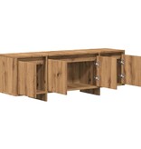 VidaXL Tv-meubel 120x30x40,5 cm bewerkt hout artisanaal eikenkleurig