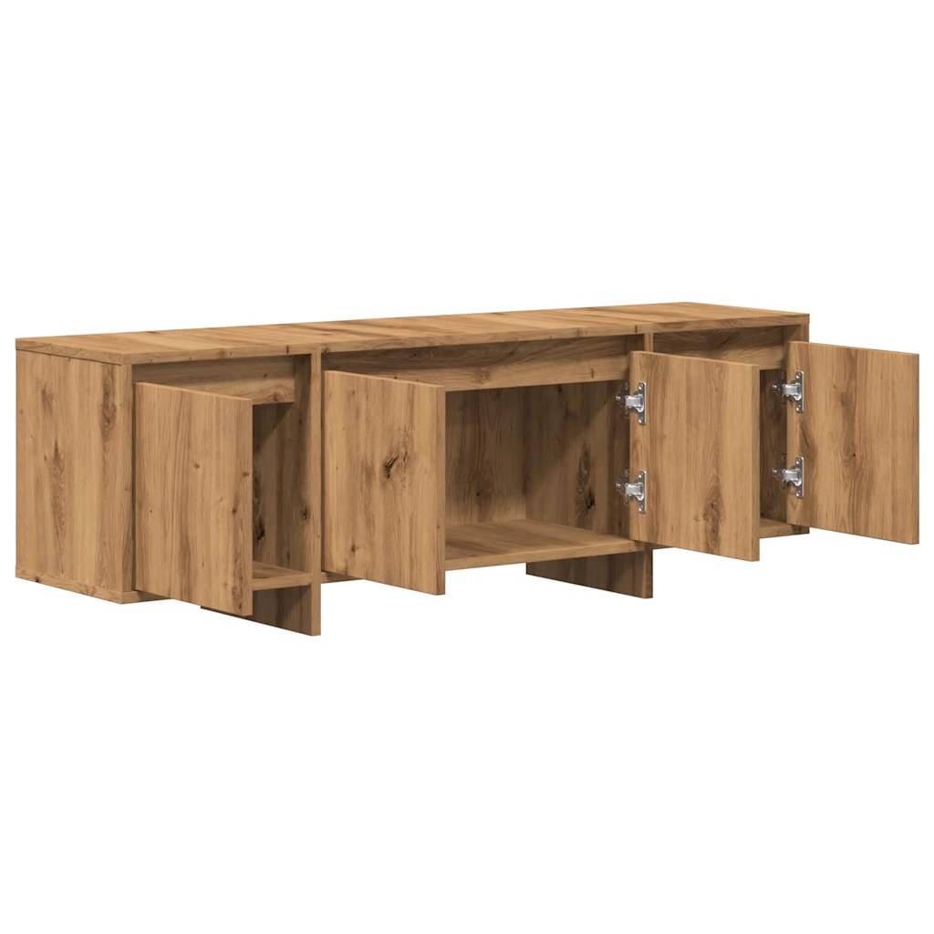 VidaXL Tv-meubel 120x30x40,5 cm bewerkt hout artisanaal eikenkleurig