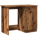 VidaXL Bureau 100x50x76 cm bewerkt hout oud houtkleurig