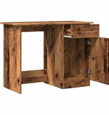 VidaXL Bureau 100x50x76 cm bewerkt hout oud houtkleurig