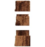 VidaXL Wandschappen 3 st bewerkt hout oud houtkleurig