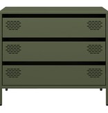 VidaXL Dressoir 68x39x58,5 cm koudgewalst staal olijfgroen
