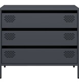 VidaXL Dressoir 68x39x58,5 cm koudgewalst staal antracietkleurig