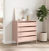 VidaXL Dressoir 68x39x73,5 cm koudgewalst staal roze