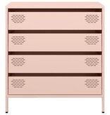 VidaXL Dressoir 68x39x73,5 cm koudgewalst staal roze