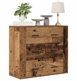 VidaXL Dressoir 80x33x70 cm bewerkt hout oud houtkleurig