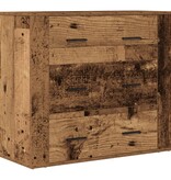VidaXL Dressoir 80x33x70 cm bewerkt hout oud houtkleurig
