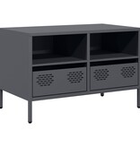 VidaXL Tv-meubel 68x39x43,5 cm koudgewalst staal antracietkleurig
