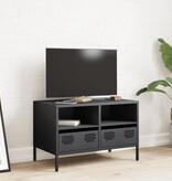 VidaXL Tv-meubel 68x39x43,5 cm koudgewalst staal antracietkleurig