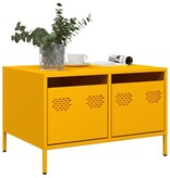 VidaXL Tv-meubel 68x50x43,5 cm koudgewalst staal mosterdgeel