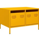 VidaXL Tv-meubel 68x50x43,5 cm koudgewalst staal mosterdgeel
