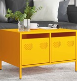 VidaXL Tv-meubel 68x50x43,5 cm koudgewalst staal mosterdgeel