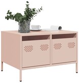 VidaXL Tv-meubel 68x50x43,5 cm koudgewalst staal roze