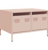 VidaXL Tv-meubel 68x50x43,5 cm koudgewalst staal roze