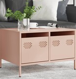 VidaXL Tv-meubel 68x50x43,5 cm koudgewalst staal roze