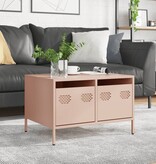 VidaXL Tv-meubel 68x50x43,5 cm koudgewalst staal roze