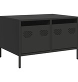 VidaXL Tv-meubel 68x50x43,5 cm koudgewalst staal zwart