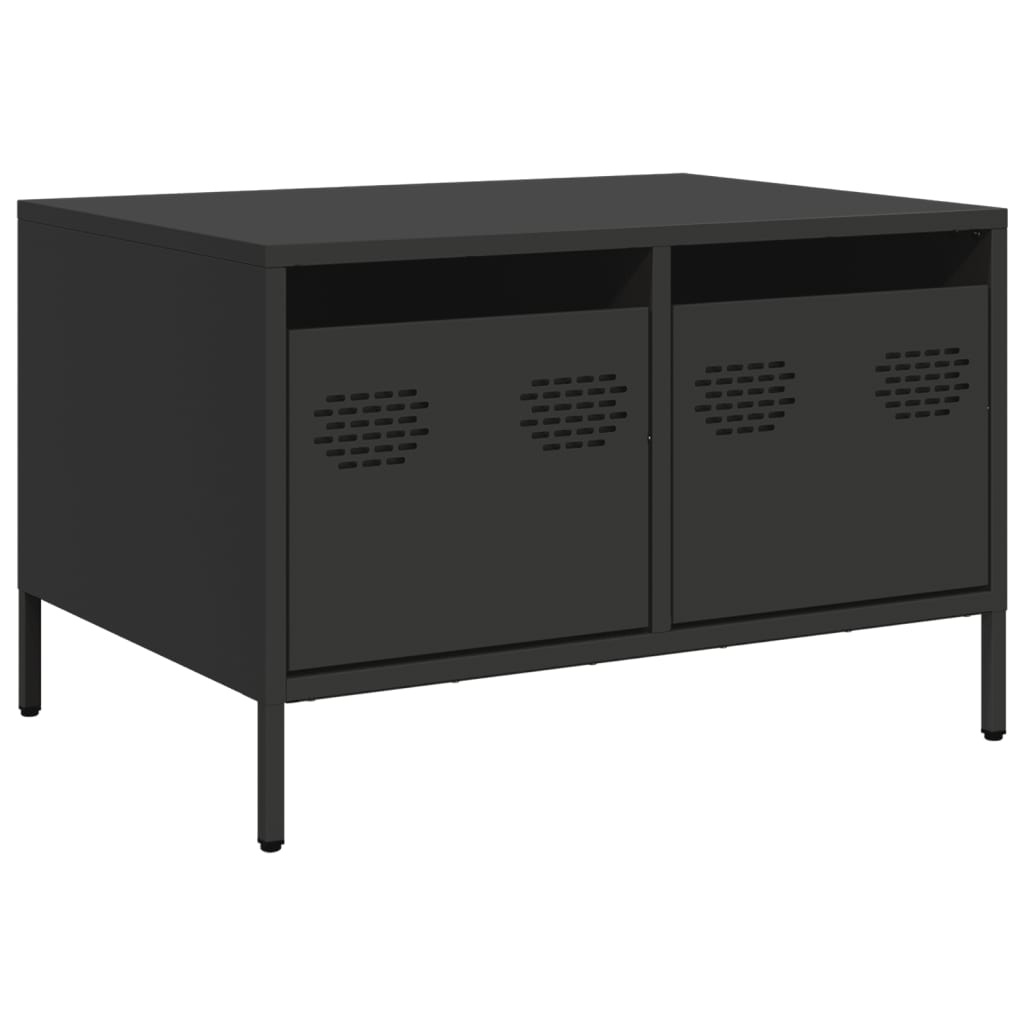 VidaXL Tv-meubel 68x50x43,5 cm koudgewalst staal zwart
