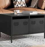 VidaXL Tv-meubel 68x50x43,5 cm koudgewalst staal zwart