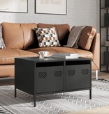 VidaXL Tv-meubel 68x50x43,5 cm koudgewalst staal zwart