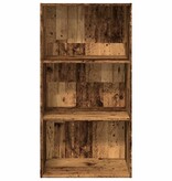 VidaXL Boekenkast 60x30x114 cm bewerkt hout oud houtkleurig