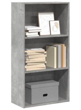 VidaXL Boekenkast 60x30x114 cm bewerkt hout betongrijs