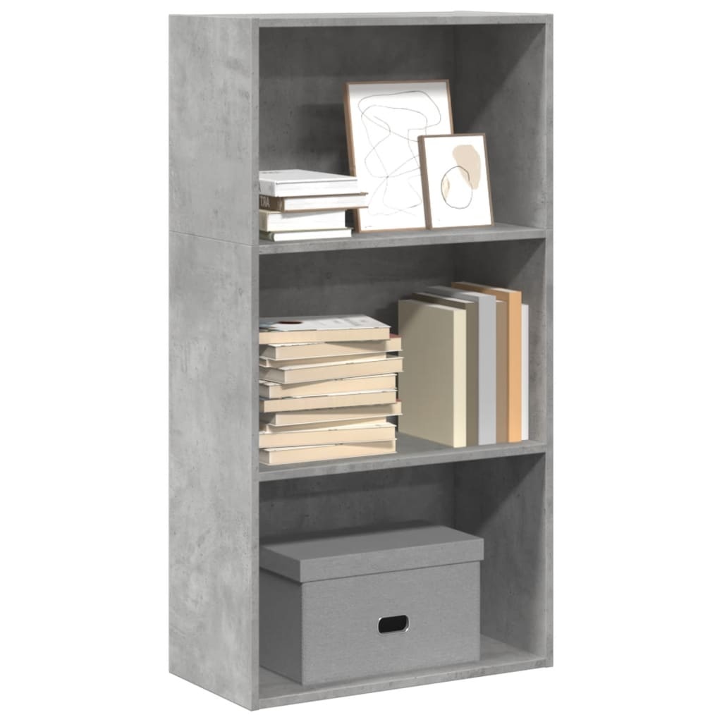 VidaXL Boekenkast 60x30x114 cm bewerkt hout betongrijs