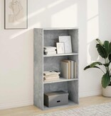 VidaXL Boekenkast 60x30x114 cm bewerkt hout betongrijs