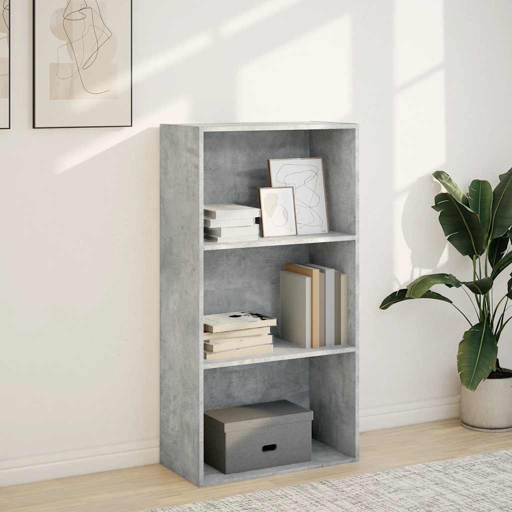 VidaXL Boekenkast 60x30x114 cm bewerkt hout betongrijs