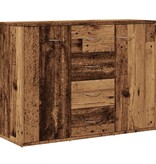 VidaXL Dressoir 88x30x64 cm bewerkt hout oud houtkleurig