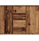 VidaXL Dressoir 88x30x64 cm bewerkt hout oud houtkleurig