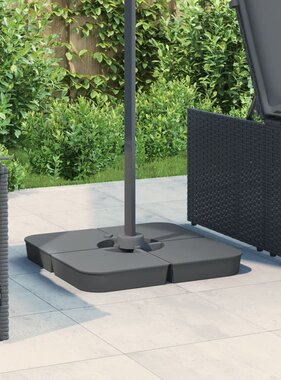VidaXL 4-delige Set parasolvoeten voor kruisvoet parasol 100 kg PP