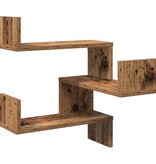 VidaXL Hoekwandschap 40x40x49,5 cm bewerkt hout out houtkleurig