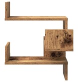 VidaXL Hoekwandschap 40x40x49,5 cm bewerkt hout out houtkleurig