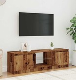 VidaXL Tv-meubel met LED 120x30x36 cm bewerkt hout oud hout