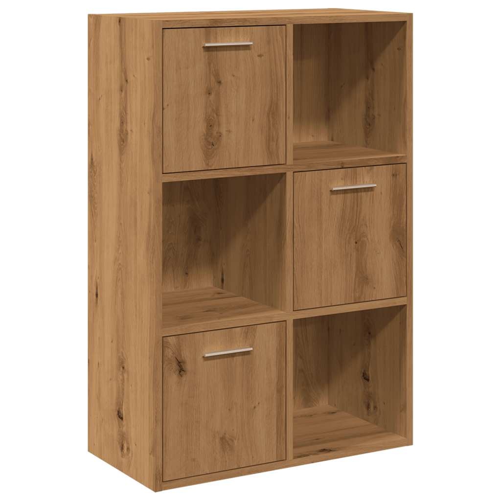 VidaXL Boekenrek 60,5x30x90 cm bewerkt hout artisanaal eikenkleurig
