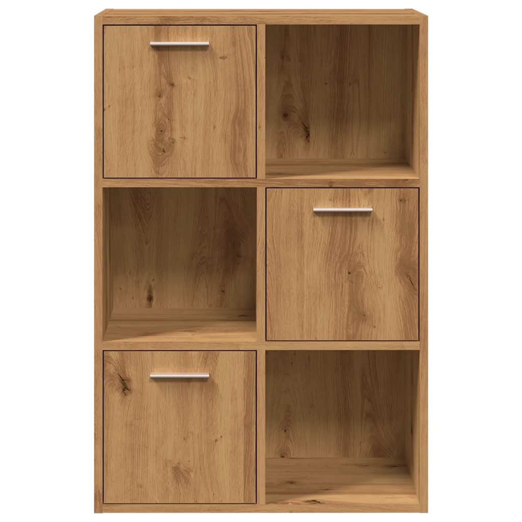 VidaXL Boekenrek 60,5x30x90 cm bewerkt hout artisanaal eikenkleurig