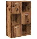 VidaXL Boekenkast 60,5x30x90 cm bewerkt hout oud houtkleurig