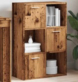 VidaXL Boekenkast 60,5x30x90 cm bewerkt hout oud houtkleurig