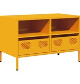 VidaXL Tv-meubel 68x39x43,5 cm koudgewalst staal mosterdgeel