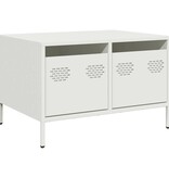 VidaXL Tv-meubel 68x50x43,5 cm koudgewalst staal wit