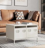 VidaXL Tv-meubel 68x50x43,5 cm koudgewalst staal wit