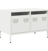 VidaXL Tv-meubel 68x39x43,5 cm koudgewalst staal wit