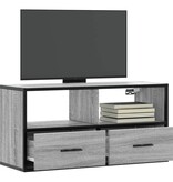 VidaXL Tv-meubel 80x31x39,5 cm bewerkt hout metaal grijs sonoma eiken